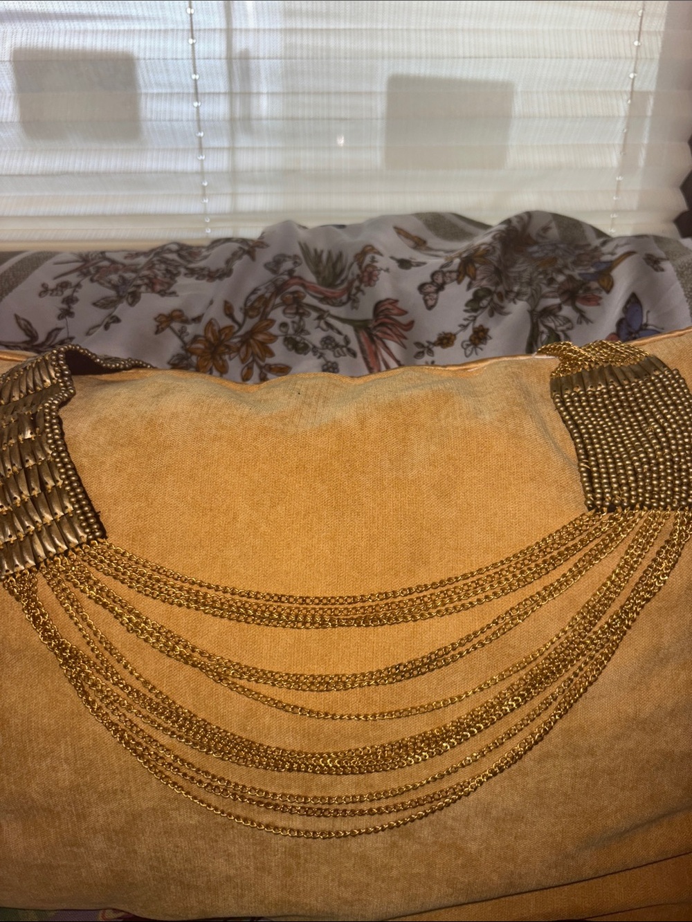 Gold multi chain belt